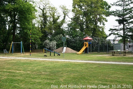 Spielplatz Gelbensande "Auf der Bleiche" Überblick Spielplatz Gelbensande